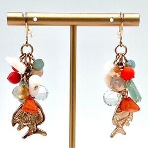 Tropical Fish Charm Dangle Earrings